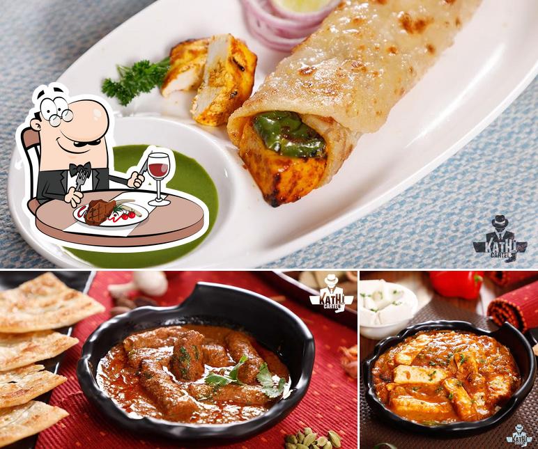 Try out meat meals at Kathi Cartal