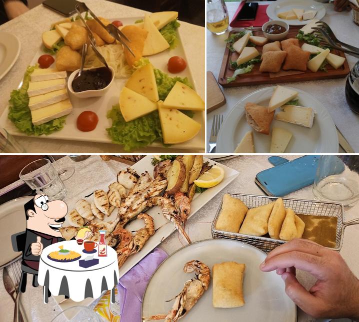 Piatto di formaggi al La Vecchia Osteria e Locanda