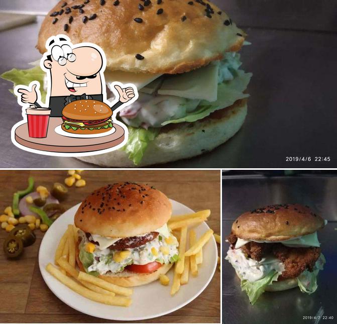 Get a burger at Videshi Burgers