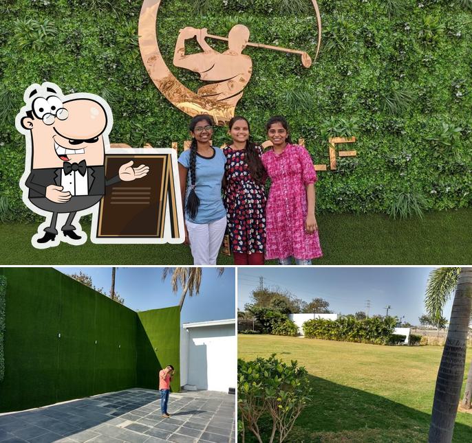 Check out the outside area of Onegolf Brewery