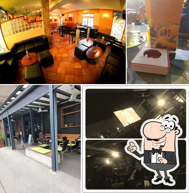 Dai un'occhiata agli interni di Art Cafe