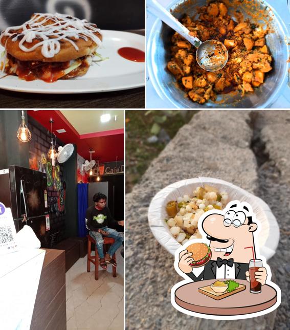 Get a burger at Cafe door