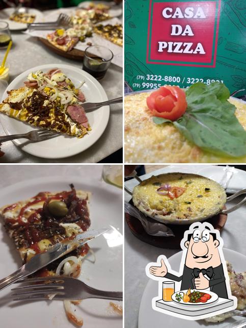 Platos en Casa da Pizza