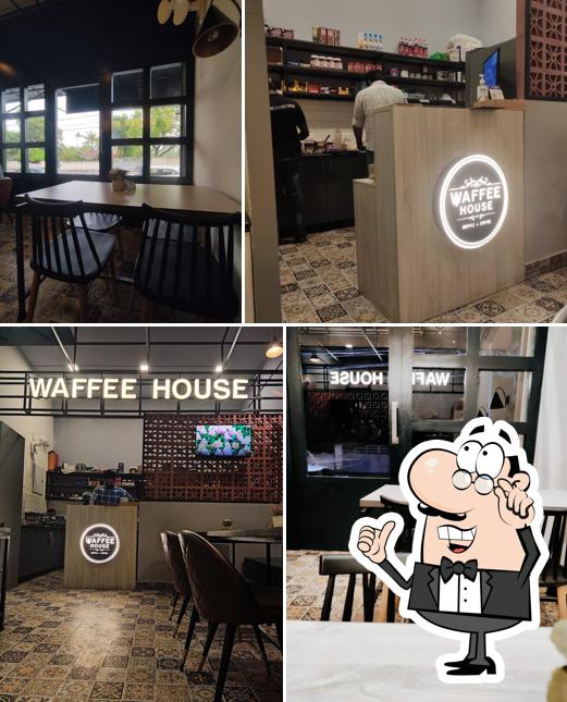 The interior of Waffee House Kollam