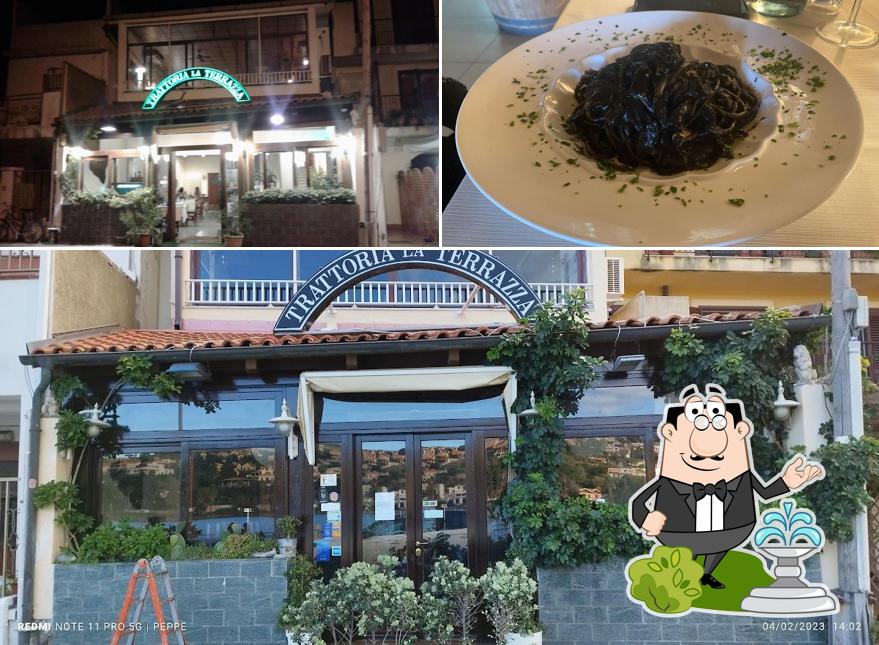 Dai un’occhiata alla foto che mostra la esterno e cibo di Ristorante LaTerrazza