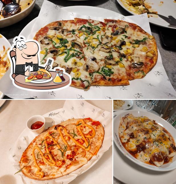 Pick pizza at K's Verandah