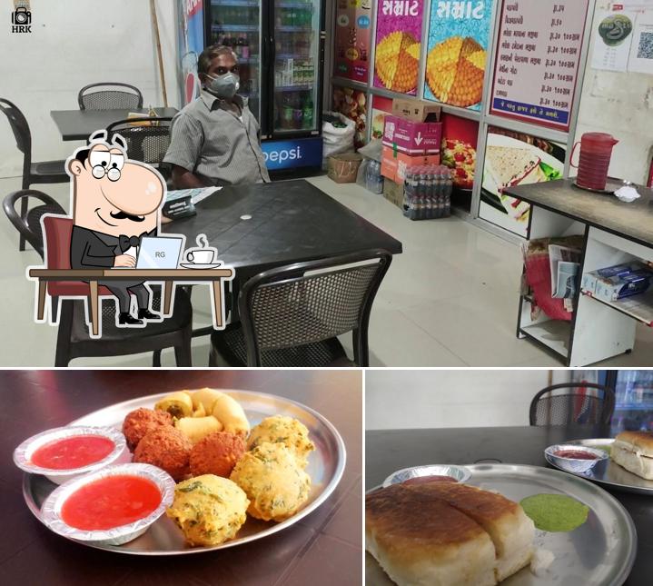 Among different things one can find interior and food at Meghana Vada Samrat