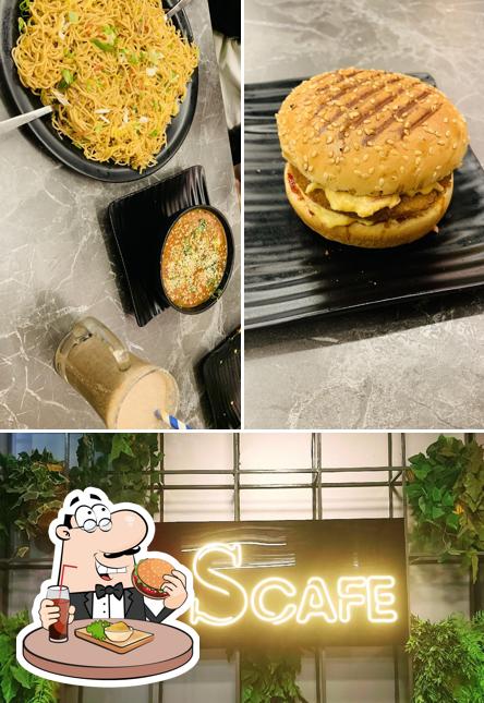 Try out a burger at S Cafe