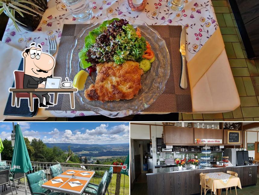 La foto della interni e cibo di Speise Restaurant Rüsler GmbH
