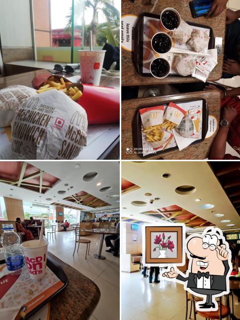 The interior of McDonald's