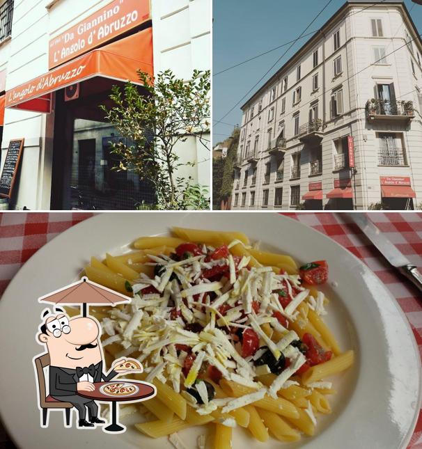 Dai un’occhiata alla foto che mostra la esterno e cibo di Da Giannino l'Angolo d'Abruzzo