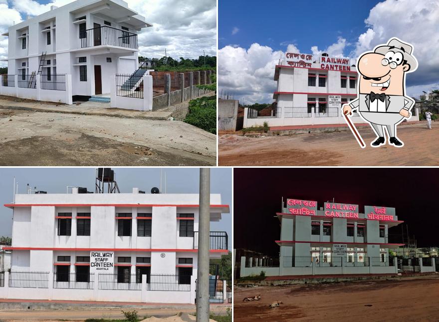The exterior of Railway canteen Agartala