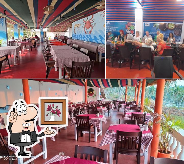 The interior of Curry Leaf Restaurant