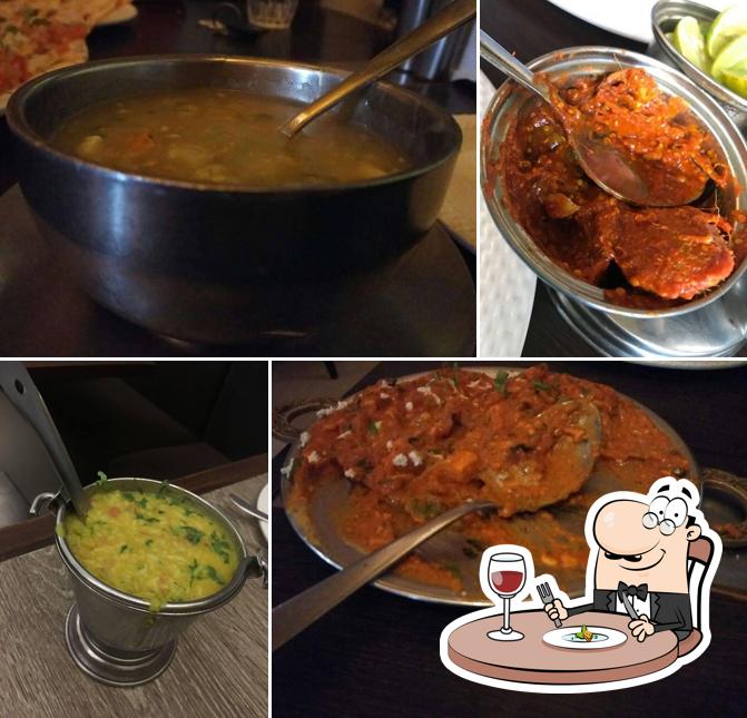 Food at Meghdoot's Hotel