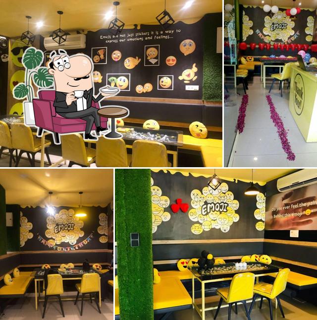 The interior of CAFE EMOJI - A PLACE FOR EVERY EMOTION