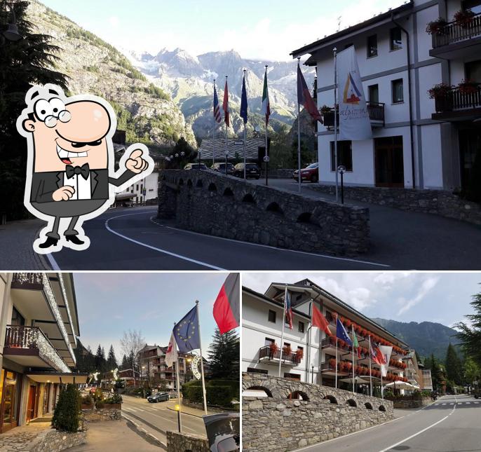 L'area esterna è una caratteristica importante di Cresta et Duc Contemporary Alpine Hotel