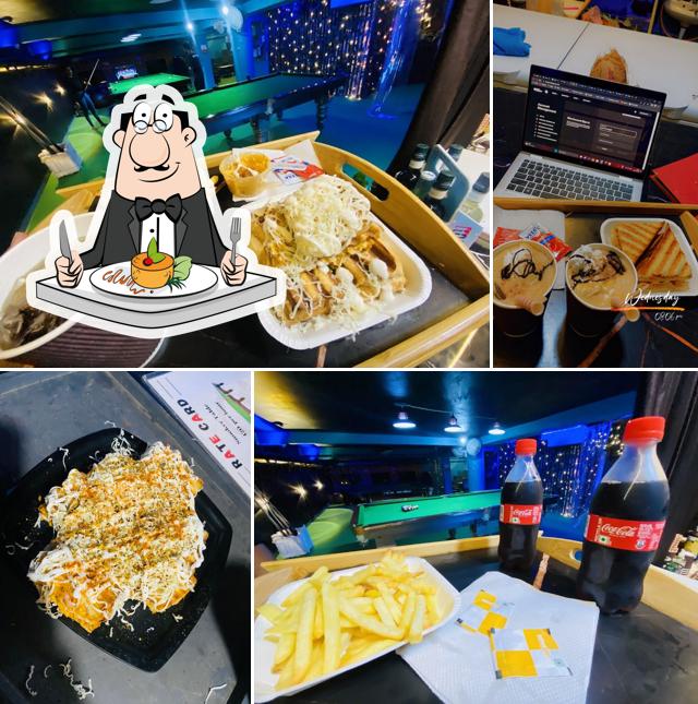 Food at Game Town Cafe