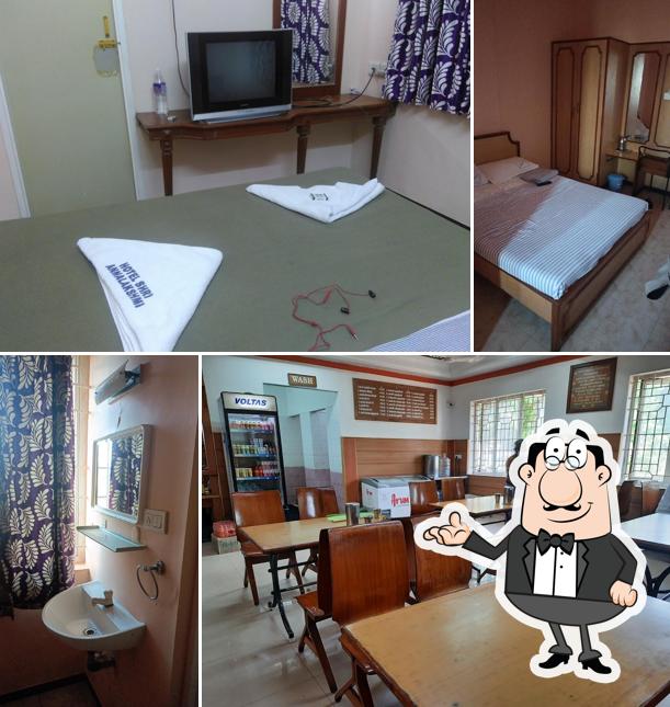 The interior of HOTEL SHRI ANNALAKSHMI