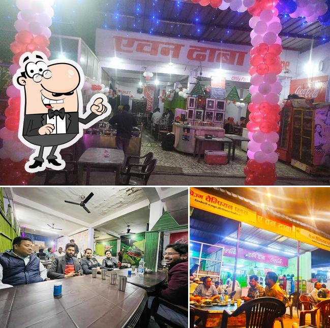 The interior of A one Dhaba