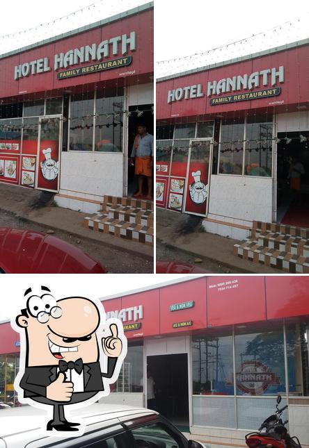 See this picture of Hotel Hannath
