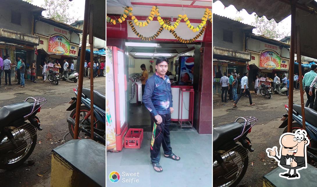 Look at this image of Rajesh Hotel