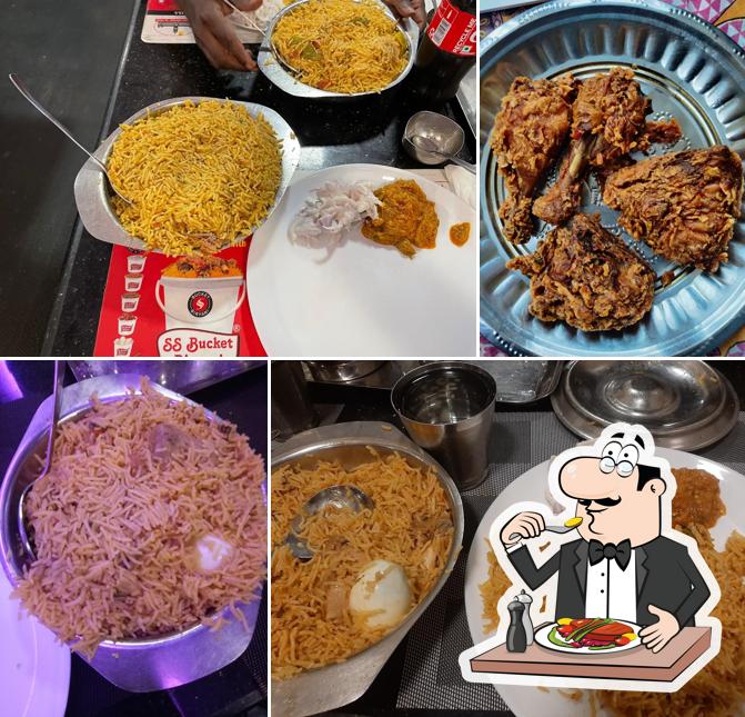 Meals at SS Hyderabad Biryani Perambur