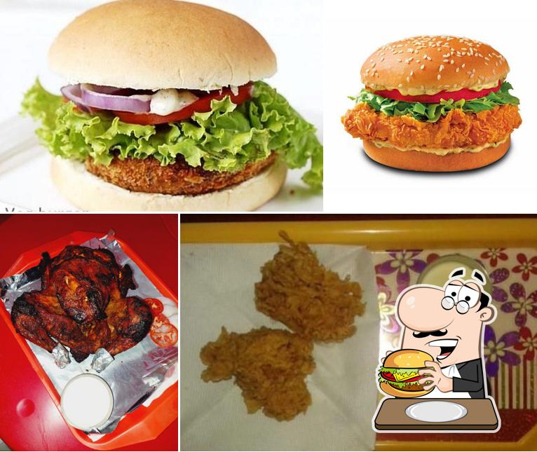 Try out a burger at Thangam Broilers & Original Nattukozhi