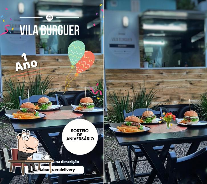 O interior do Vila burguer Hamburgueria Artesanal