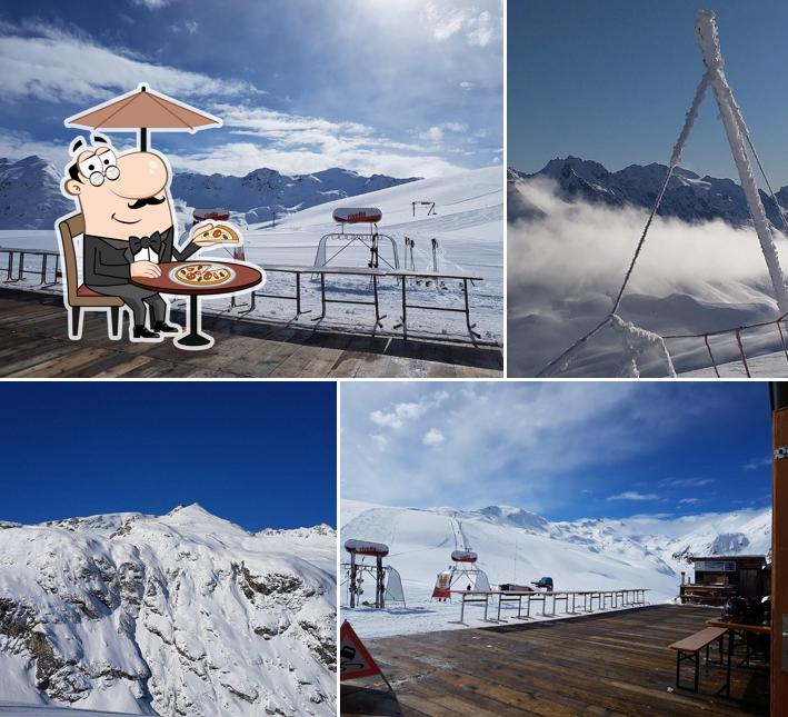 Puoi goderti l'aria fresca da seduto all'esterno di Bergrestaurant Camon