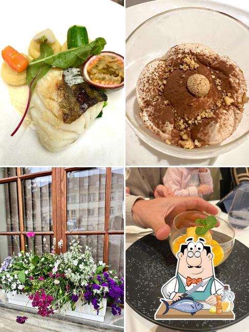 Salmone grigliato al AUBERGE DU CHÂTEAU Salmone grigliato al AUBERGE DU CHÂTEAU