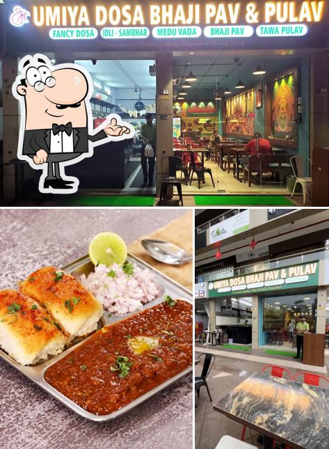 The interior of Umiya Dosa & Bhaji pav