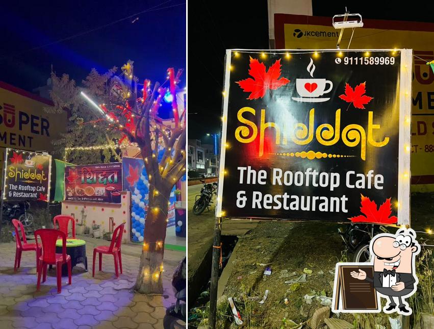 The exterior of Shiddat Cafe