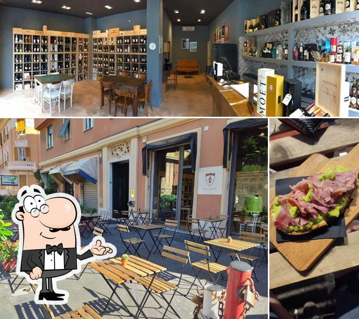 Cantine di Colombo Albaro si caratterizza per la interni e cibo