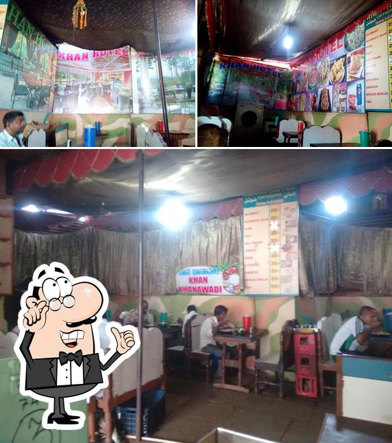 The interior of Khan Restaurant