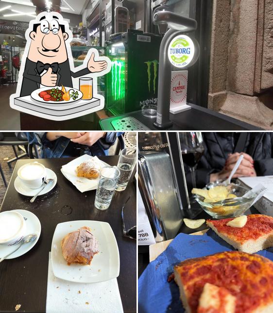 La immagine della cibo e esterno di Tabacchi e caffè
