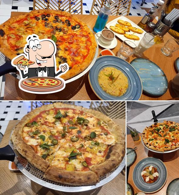 Get pizza at Caffé Allora