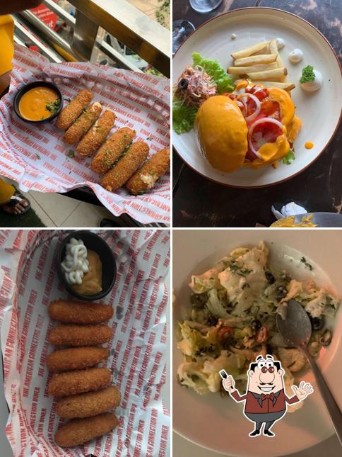 Food at The american connection diner