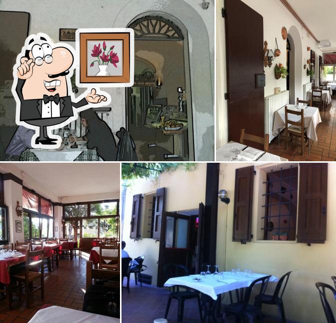 Gli interni di Trattoria Rivabella