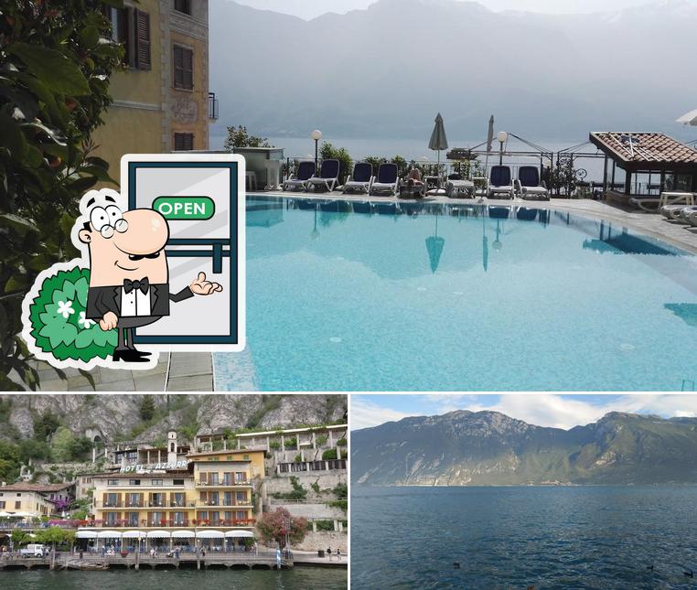 Goditi la vista dall'area esterna di Hotel all'Azzurro