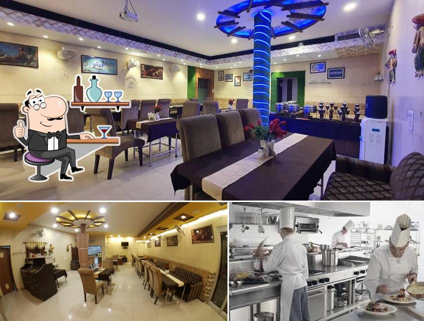 The interior of HK Hotel & Restaurant
