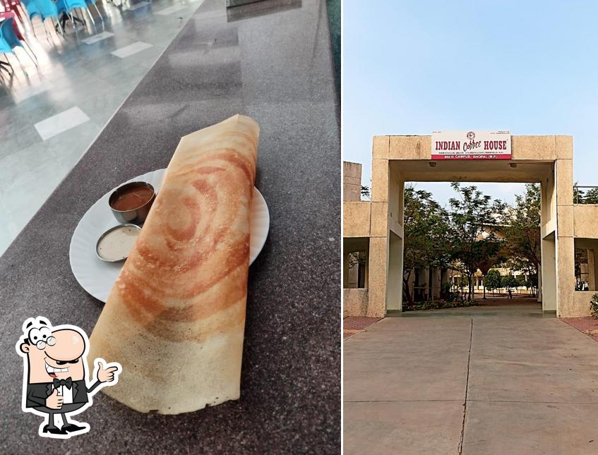 See this picture of Indian Coffee House