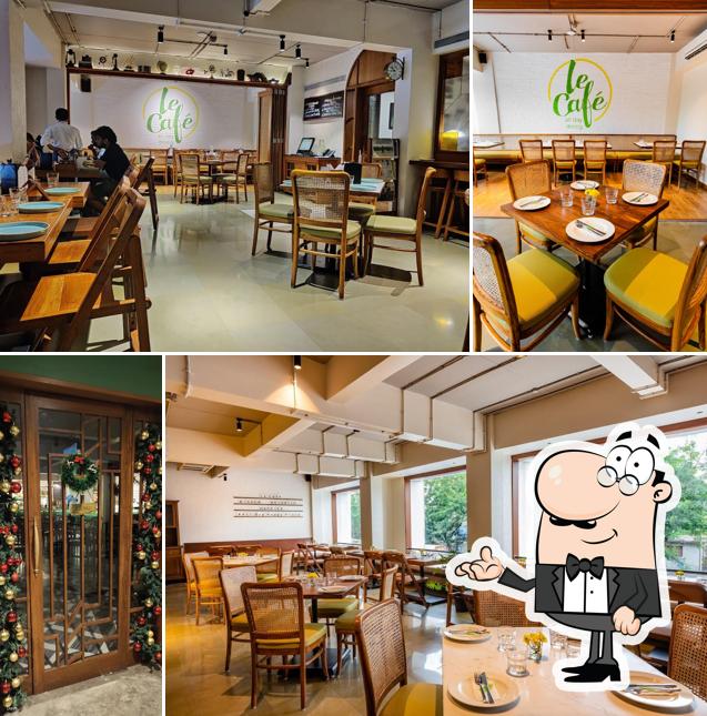 The interior of Le Cafe Best European Cafe in Chembur, Mumbai