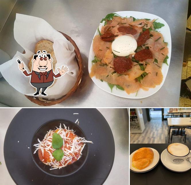 Questa è la foto che presenta la cibo e tavolo da pranzo di RISPOPIZZA