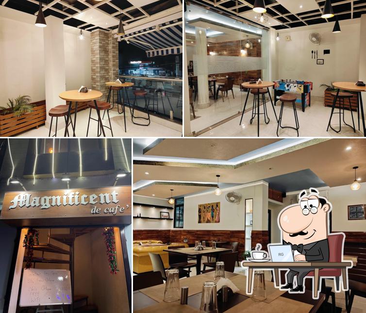 The interior of Magnificent de café