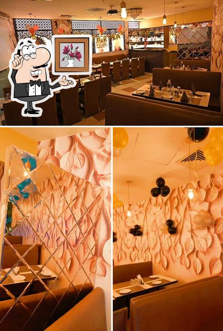 The interior of The Pavitra - Pure Veg Restaurant