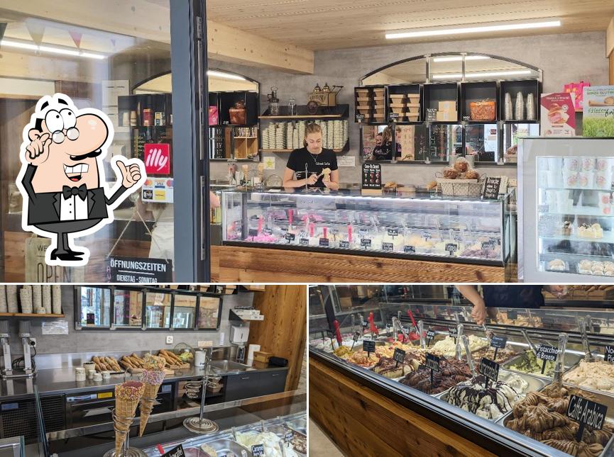 Gelateria Emilia Murten si caratterizza per la interni e cibo