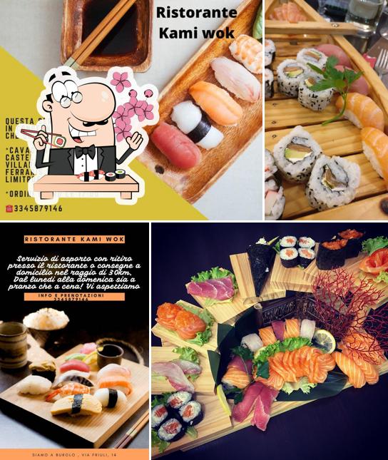 A Ristorante Kami Wok, puoi provare il sushi