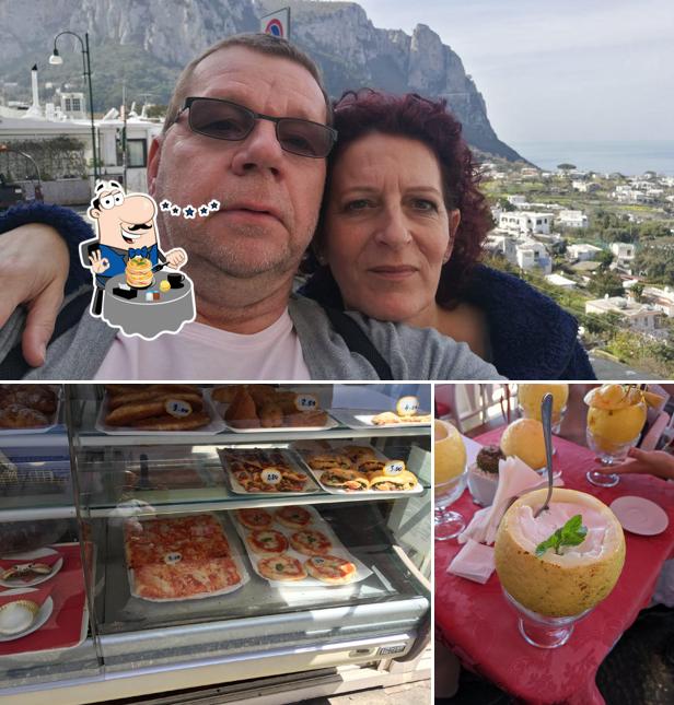 Tra le diverse cose da Bar Corallo si possono trovare la cibo e esterno
