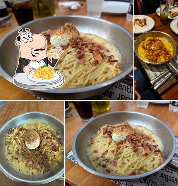 Espaguete carbonara em Nolita