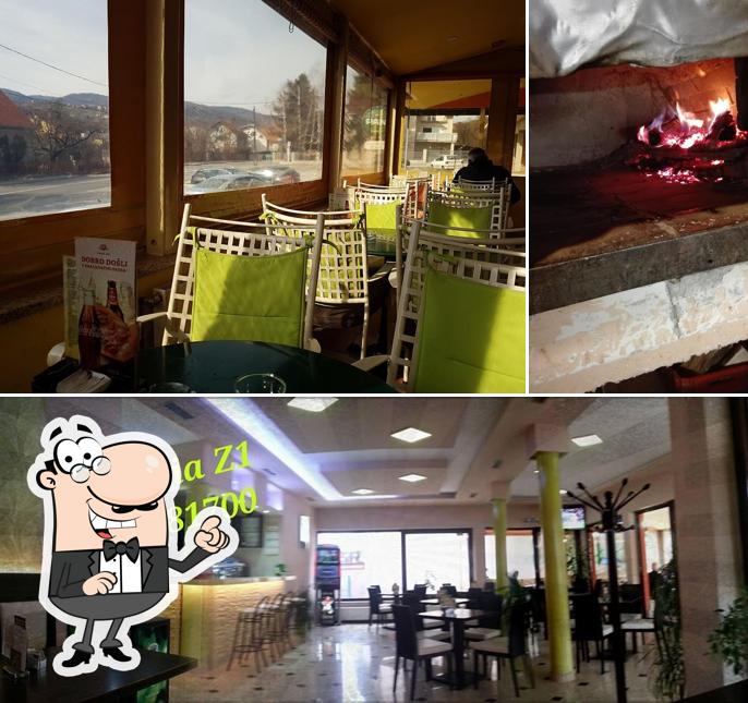 Gli interni di Pizzeria Z1